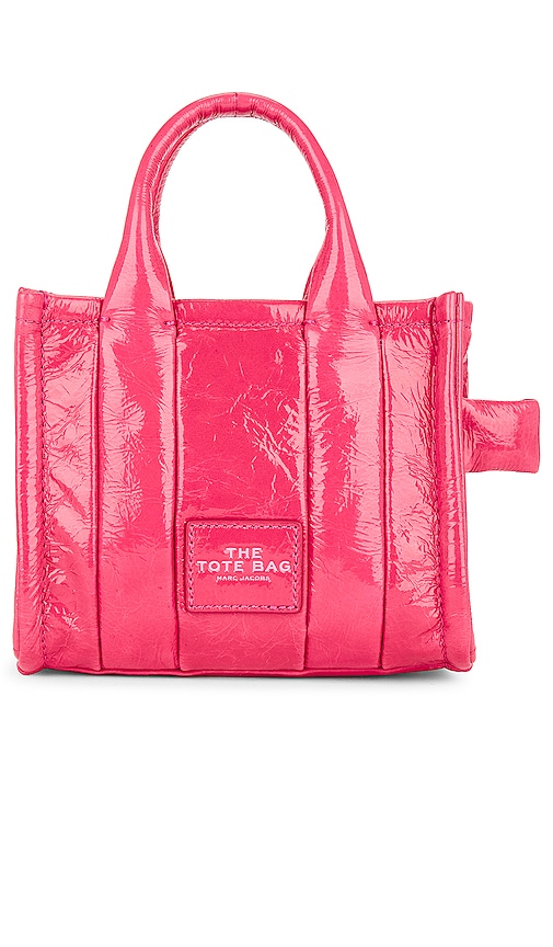 Marc Jacobs The Shiny Crinkle Mini Tote in Magenta