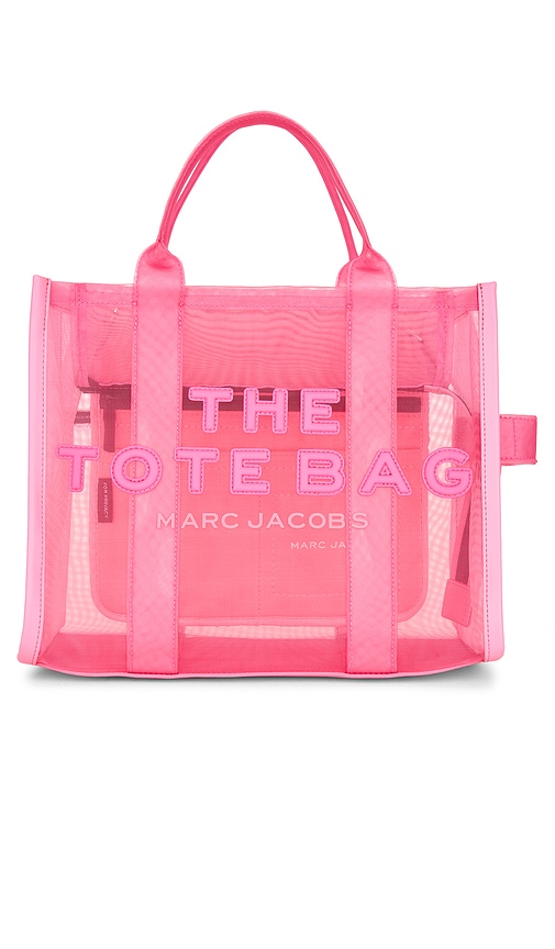 Shop Marc Jacobs The Mesh Medium Tote Bag In Candy Pink