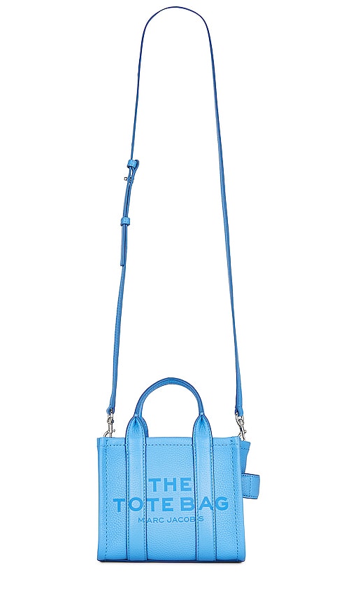 Marc Jacobs The Micro Tote Bag Leather Blue, Mini Bag