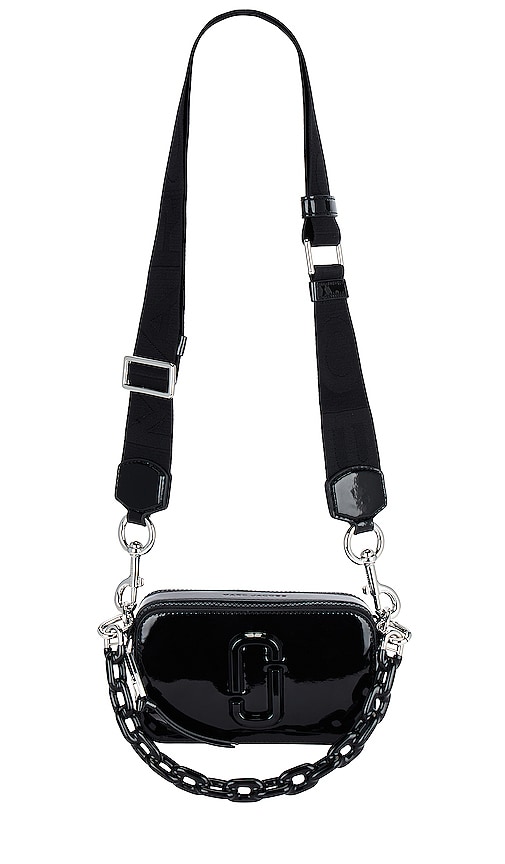 Marc Jacobs Patent Snapshot Camera Bag in Black