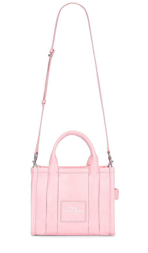 Marc Jacobs The Shiny Crinkle Small Tote in Pink.