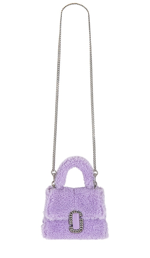Marc Jacobs Purple 'The St. Marc Mini' Top Handle Bag