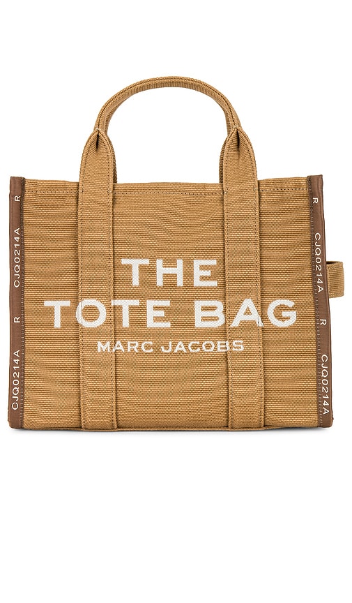 Shop Marc Jacobs The Jacquard Medium Tote Bag In Brown