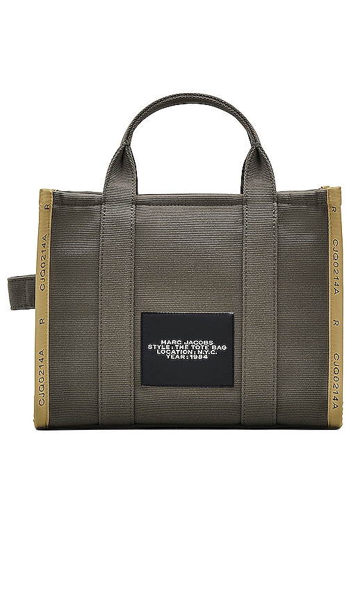 Shop Marc Jacobs The Jacquard Medium Tote Bag In Olive