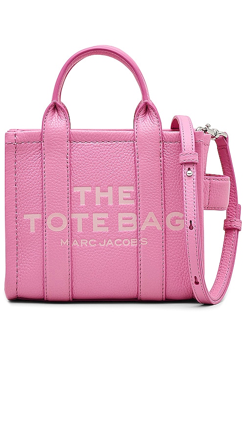Shop Marc Jacobs The Leather Crossbody Tote Bag In Pink