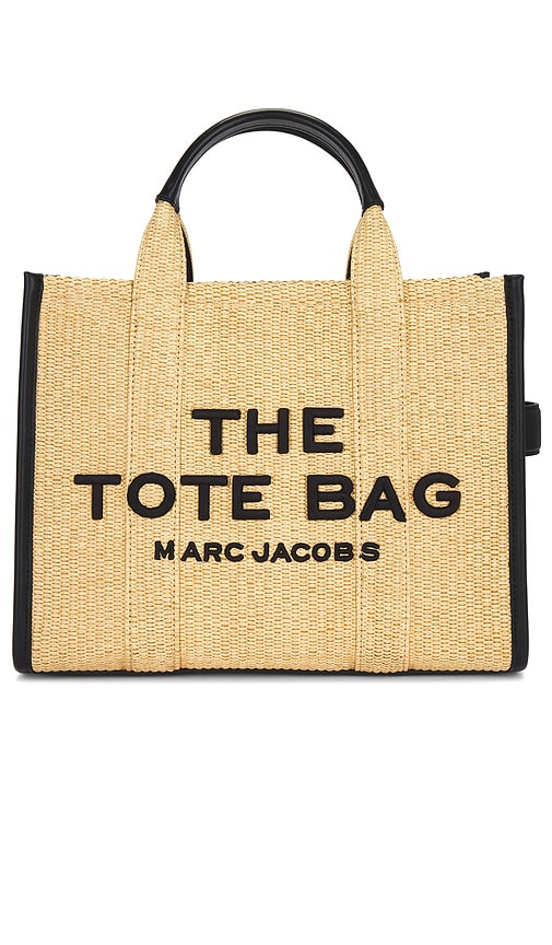 Shop Marc Jacobs The Woven Medium Tote Bag In 素色