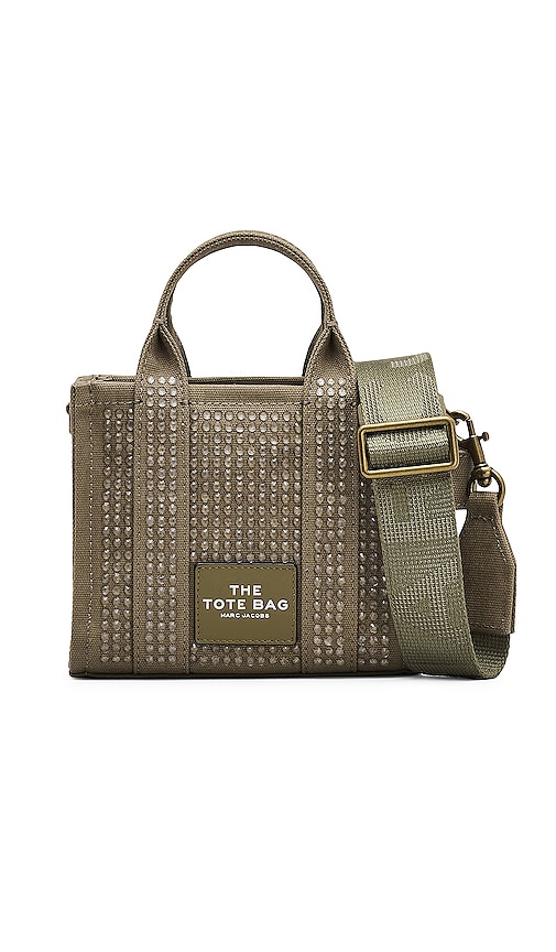 Marc Jacobs The Crystal Canvas Crossbody Tote Bag in Slate Green Crystal