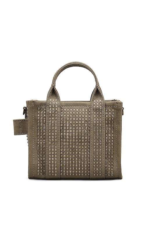 Shop Marc Jacobs The Crystal Canvas Crossbody Tote Bag In Sage