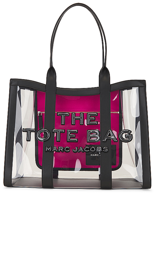 Shop Marc Jacobs The Clear Large Tote Bag In Black