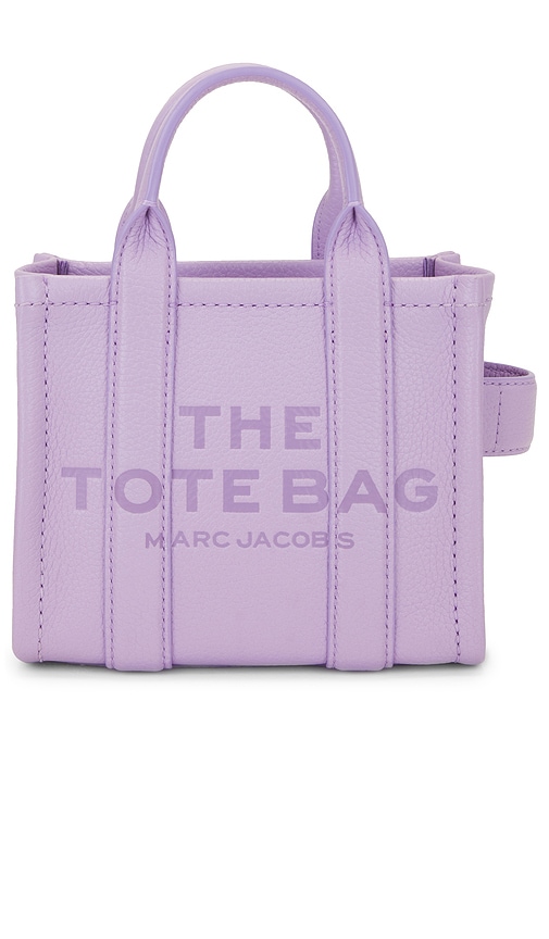 Shop Marc Jacobs The Leather Crossbody Tote Bag In Lavender