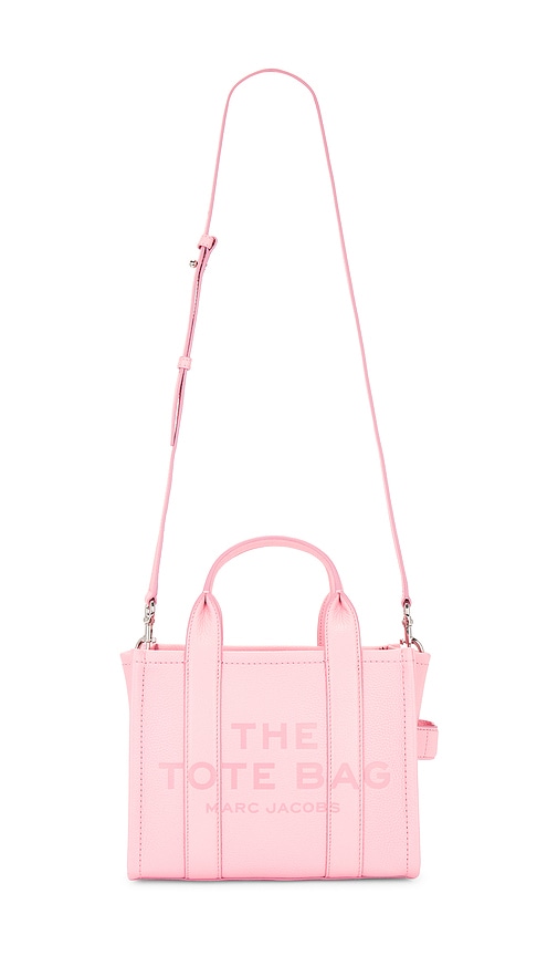 Shop Marc Jacobs The Leather Small Tote Bag In 缎带粉