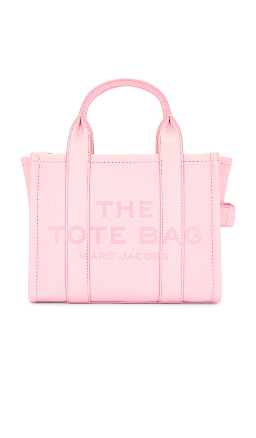 Shop Marc Jacobs The Leather Small Tote Bag In 缎带粉