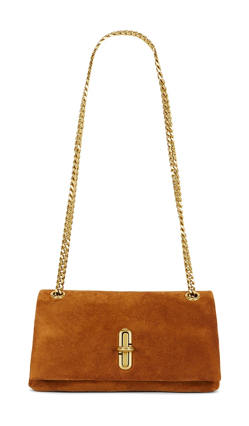 Marc Jacobs The Suede Dual Chain Mini Bag In Brown