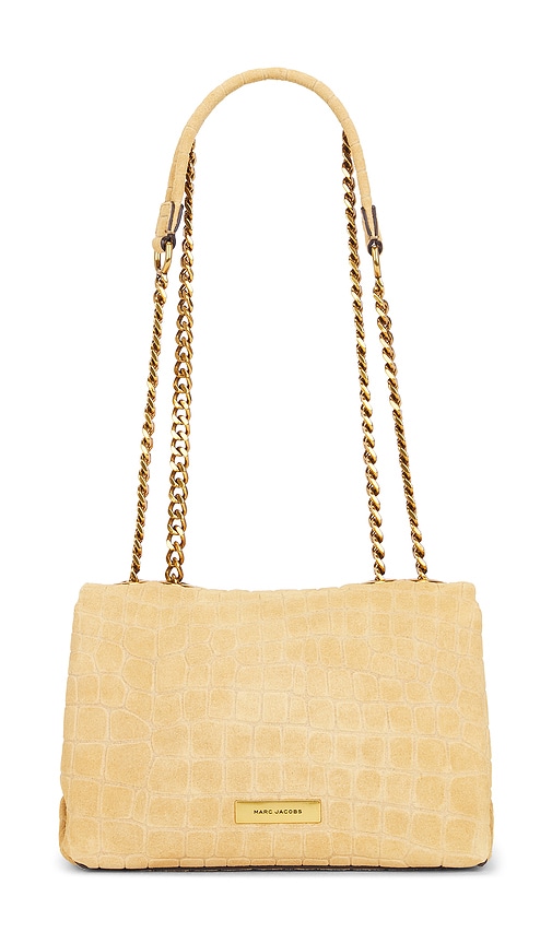  Marc Jacobs Schlanke Schultertasche Mit Zwei Ketten In Mustard. 