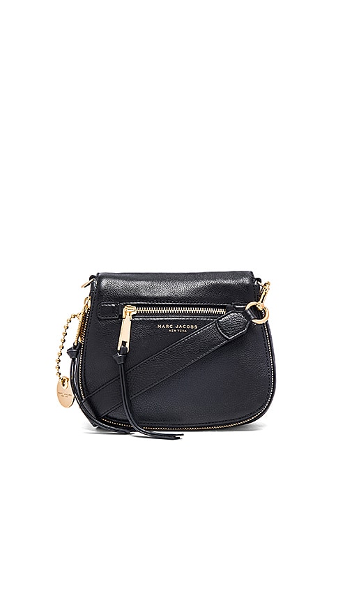 marc jacobs black saddle bag