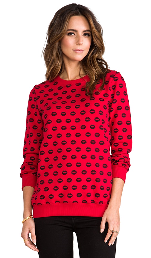 Lip Print Sweatshirt