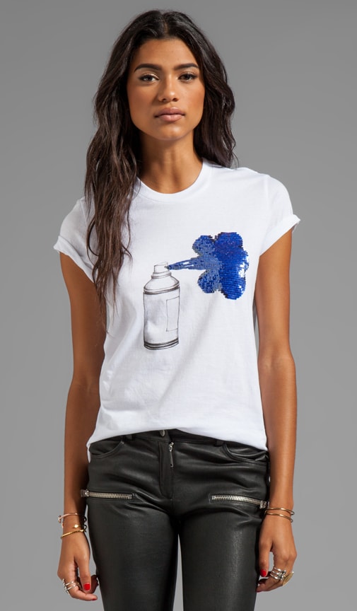 Sequin Spray Can Tee
