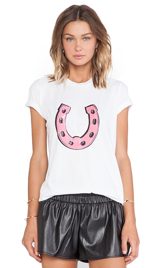 Lucky Horseshoe Sequin Kate Tee