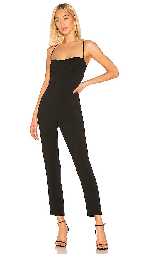 bustier jumpsuit black