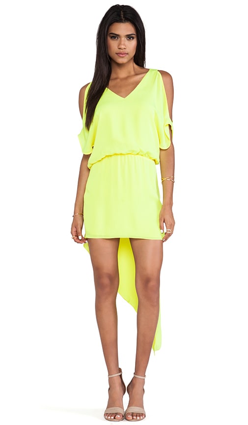 Open Shoulder Asymmetric Dress