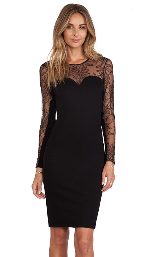 revolve black lace dress