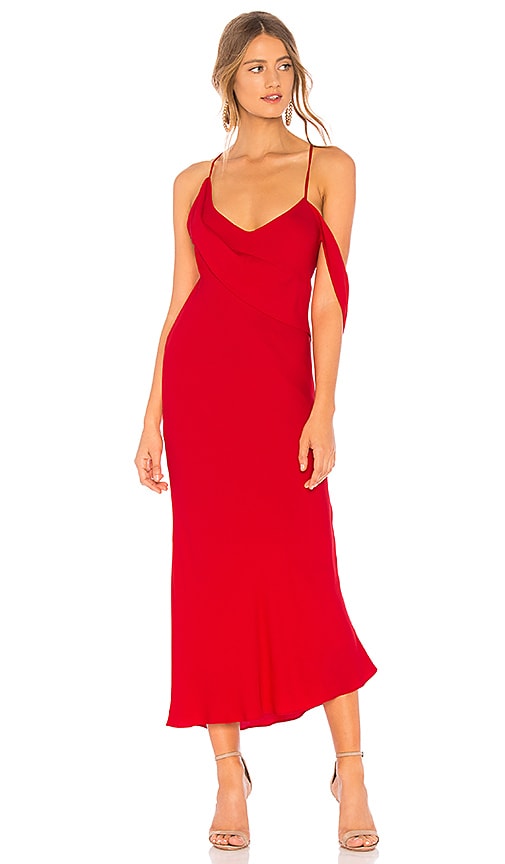 michelle mason red dress