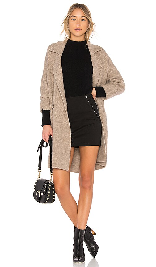 Michelle Mason Cardi Coat in Sand