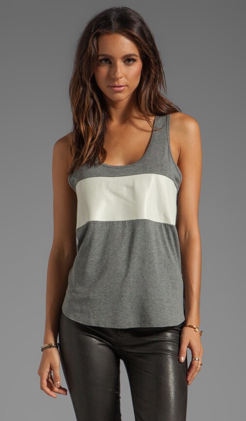 Leather Bandeau Tank