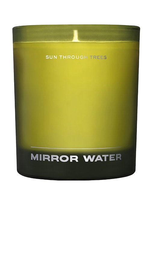 Mirror Water Sun Through Trees Candle
