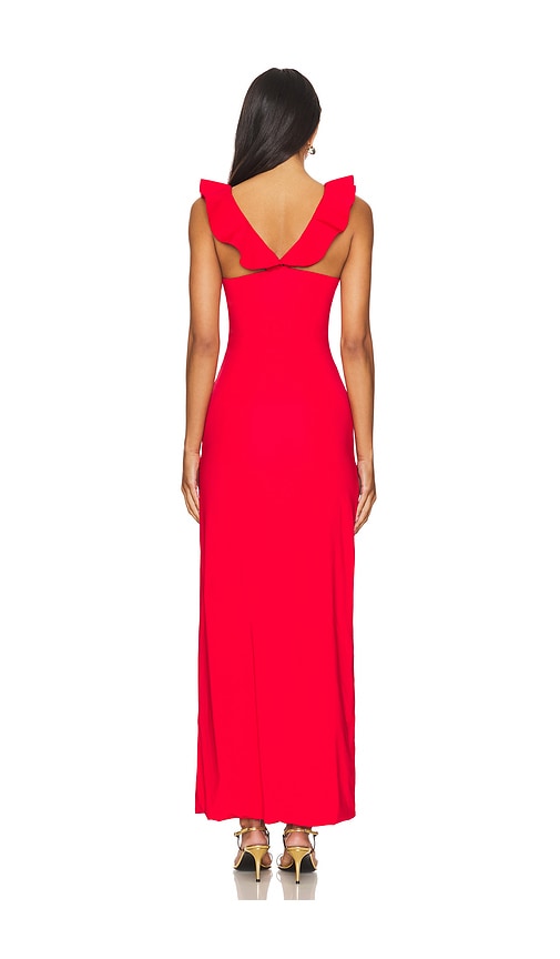  Maygel Coronel Sortilegio Maxi Dress In Red. 