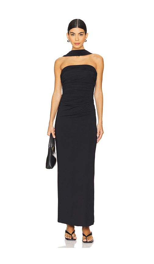 Shop Maygel Coronel Mulett Maxi Dress In Ë¸ë