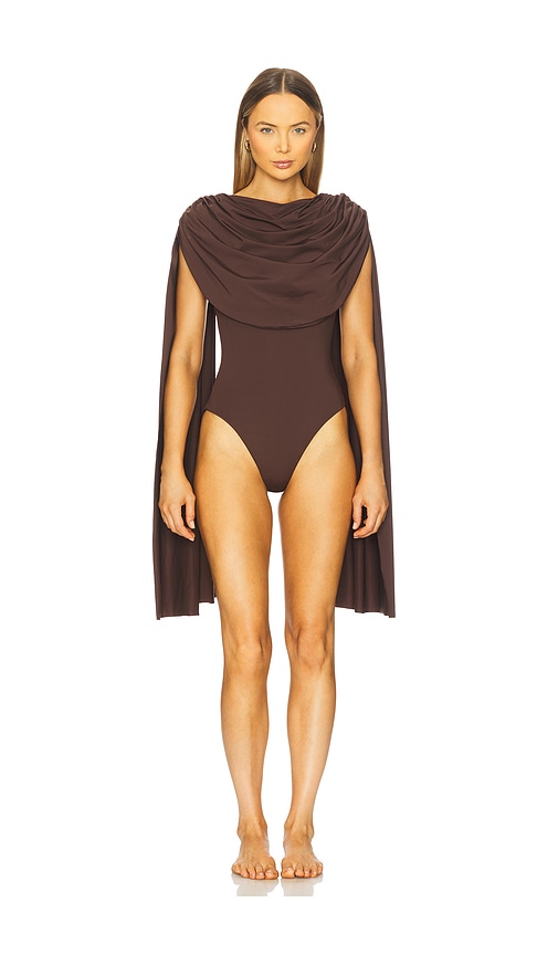Maygel Coronel Burano Bodysuit In Brown