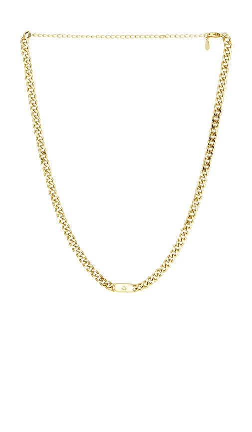 Mazin Jewels Starburst Cuban Link Necklace
