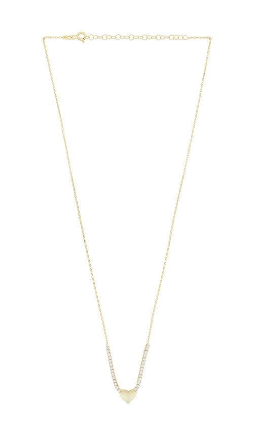Mazin Jewels SAUTOIR PENDENTIF SOLACE en Metallic Gold.