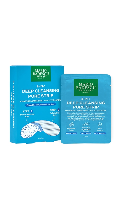 Mario Badescu 2-in-1 Deep Cleansing Pore Strip, 6-pk. In Blue