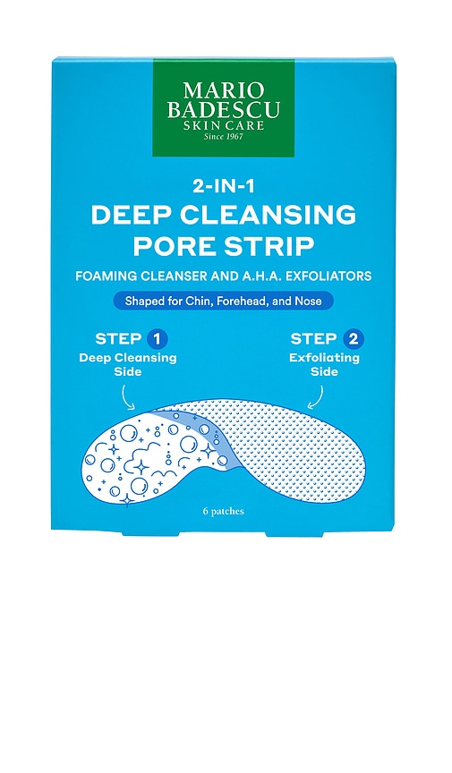 Mario Badescu 2-in-1 Deep Cleansing Pore Strip, 6-pk. In Blue