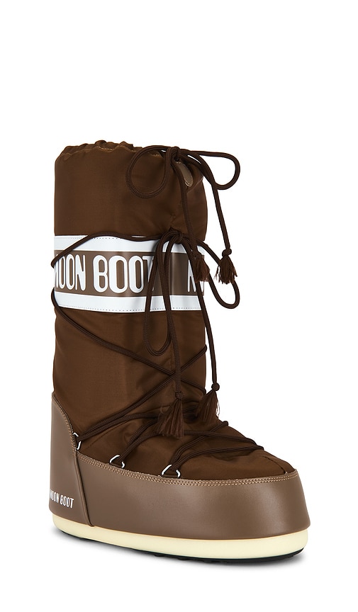 Moon Boot Icon Nylon Boot In Brown