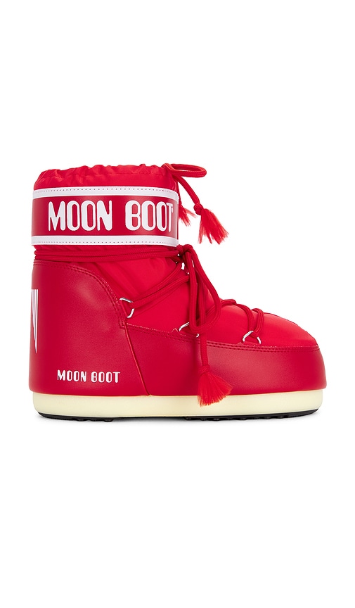 MOON BOOT Icon Low Nylon Boot in Red