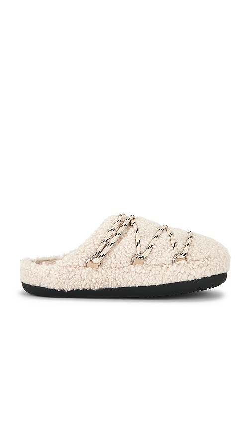 Moon Boot Teddy Slipper In Sand