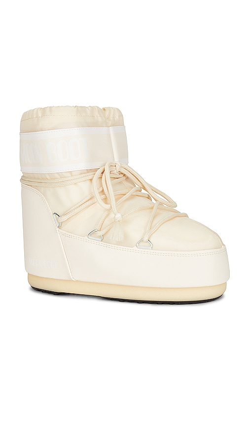 Moon Boot Icon Low Nylon Boot In Cream