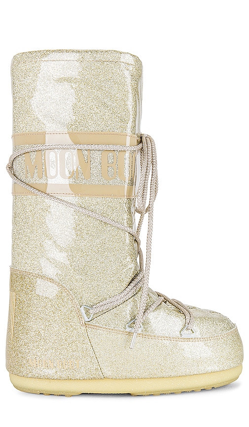 Moon Boot Women's Icon Pull on Logo Boots - White - Size 39-41