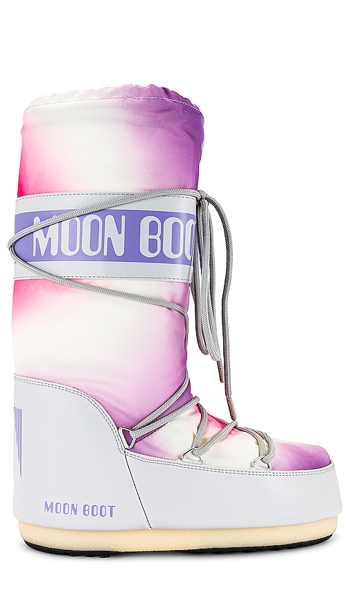 Shop Moon Boot Icon Tie Dye Boot In Purple
