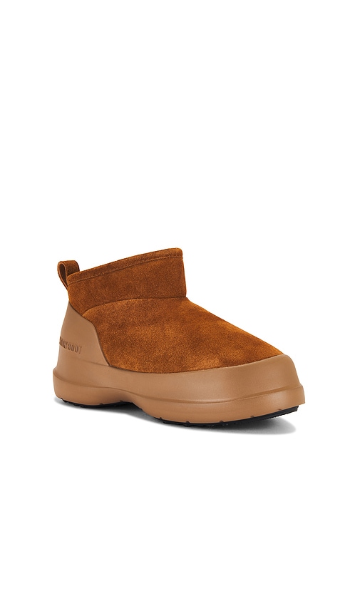 Shop Moon Boot Luna Low Boot Suede In Brown