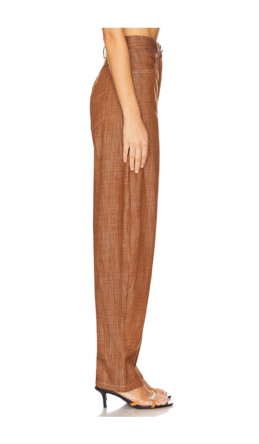  Matthew Bruch High-waist Barrel Wide Leg In Brown. Größe 0. Also In 2. 