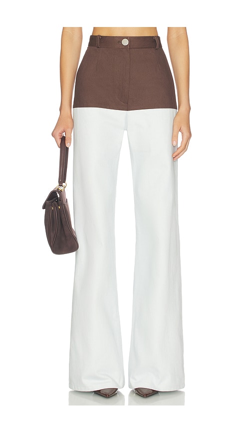 MATTHEW BRUCH High-waist Combo Jeans
