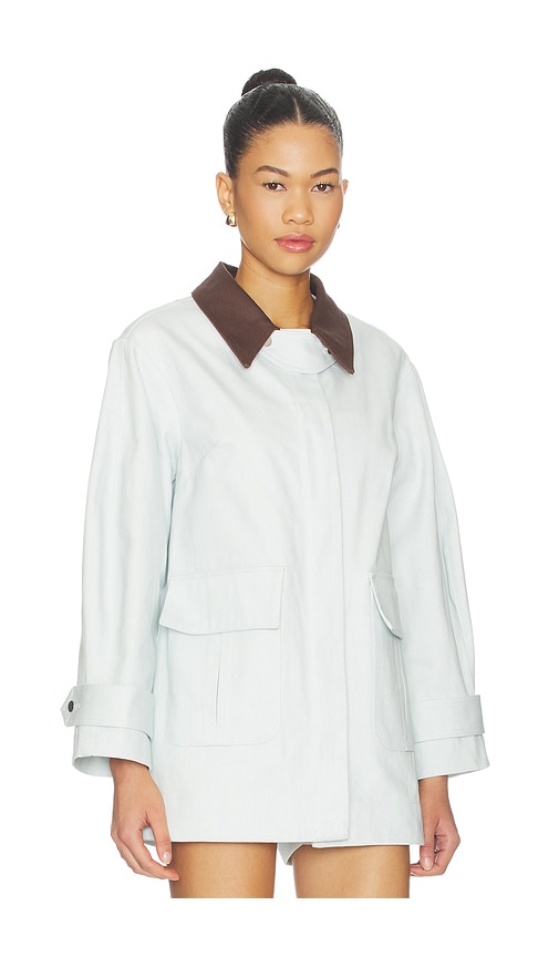  Matthew Bruch Cargo Barn Jacket In Brown,blue. Size S. Also In M, L. 