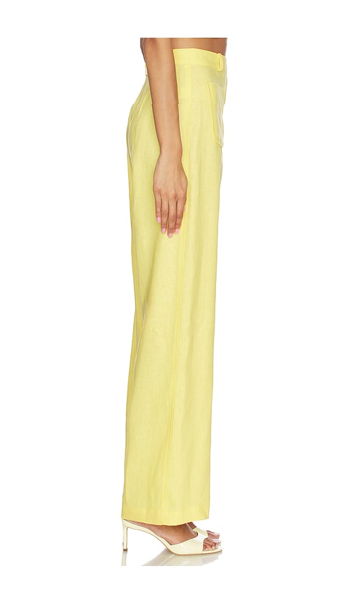  Matthew Bruch Plissierte Hose Mit Knopfleiste In Yellow. Größe 2. Also In 4. 