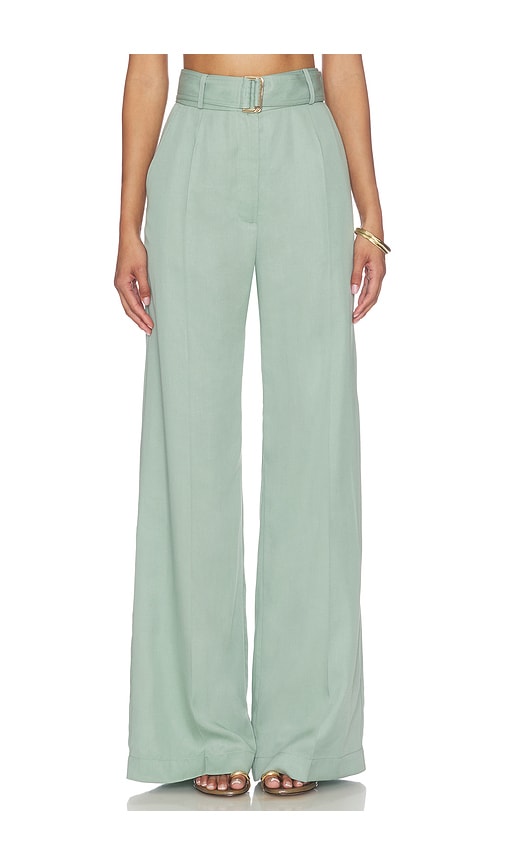 MATTHEW BRUCH Belted Wide Leg Trouser