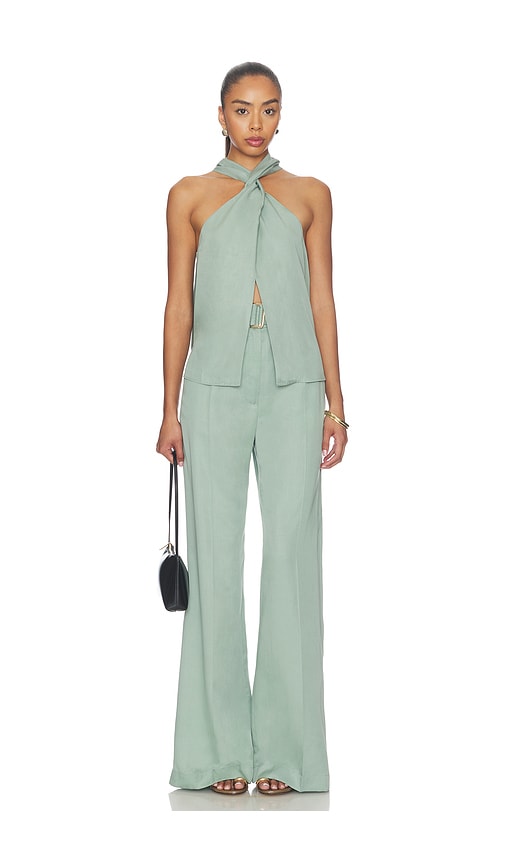 MATTHEW BRUCH Belted Wide Leg Trouser | Thumbnail 5 MATTHEW BRUCH Belted Wide Leg Trouser | Thumbnail 5