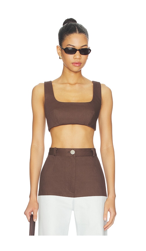 MATTHEW BRUCH Tie Back Crop Top - Women's Clothing